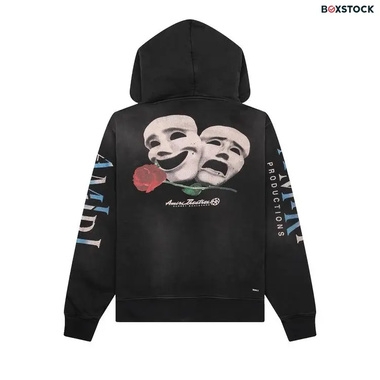 Amiri Theatre Masks Hoodie 'Black'