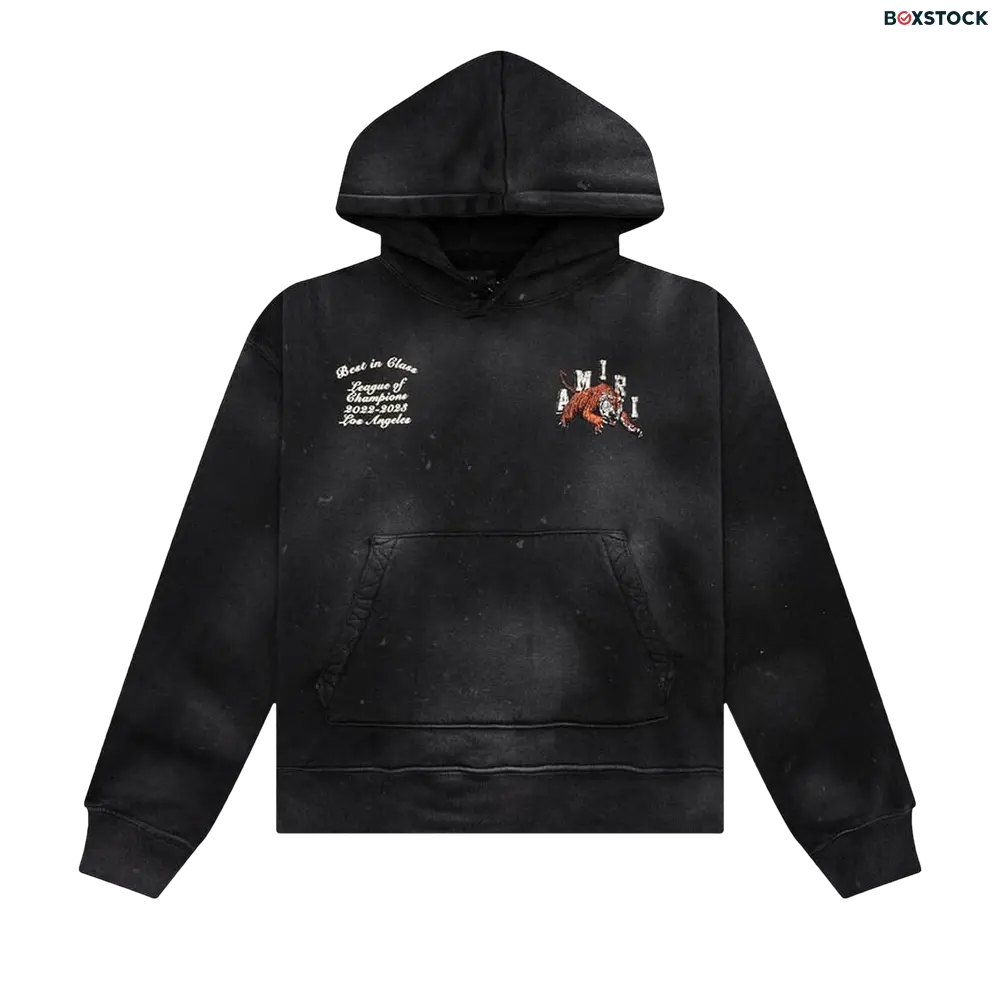 Amiri Vintage Tiger Varsity Hoodie 'Black' Fall/Winter 2023