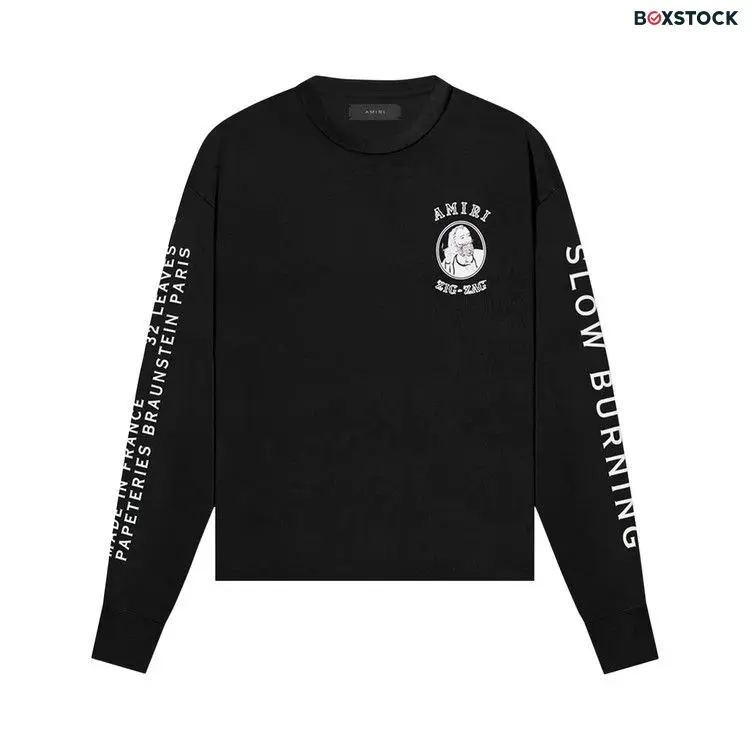 Amiri Zig Zag Long-Sleeve 'Black' Resort 2022