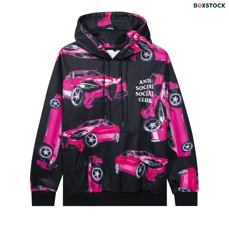 Anti Social Social Club 3AM On Melrose All Over Hoodie 'Black'