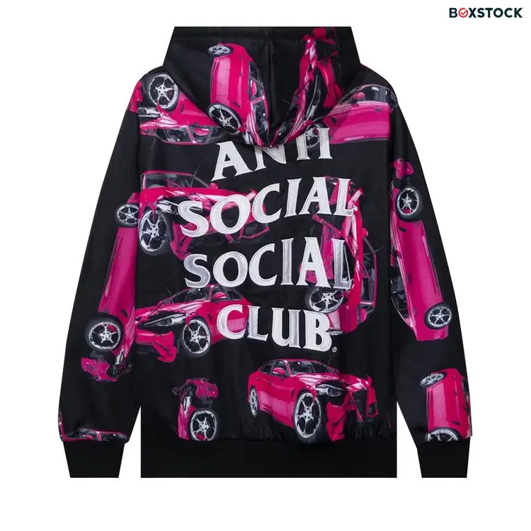 Anti Social Social Club 3AM On Melrose All Over Hoodie 'Black'