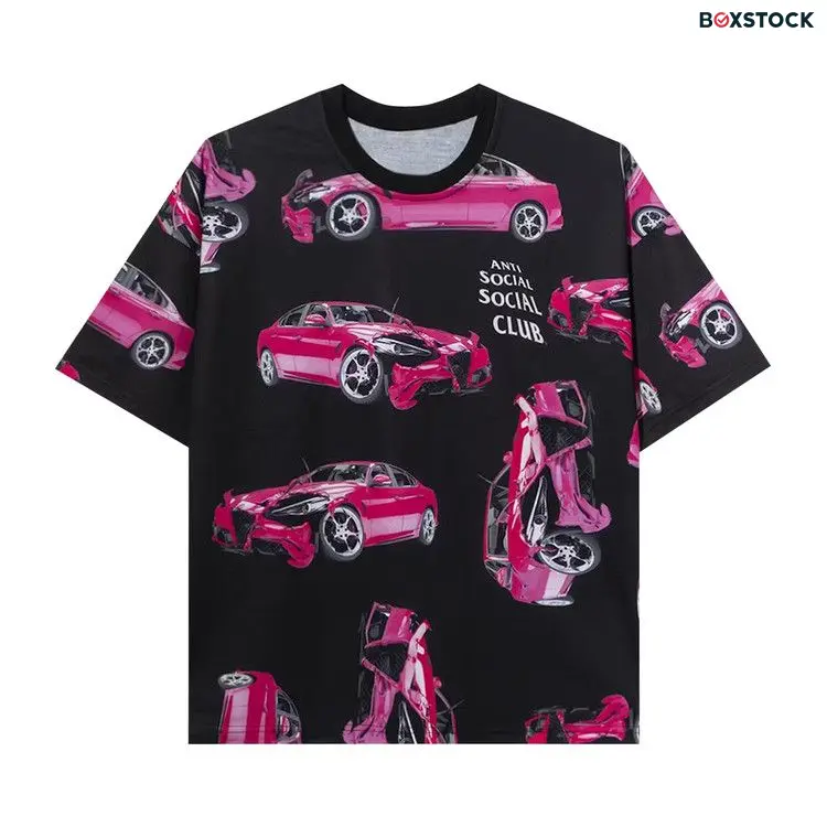 Anti Social Social Club 3AM On Melrose All Over Tee 'Black'