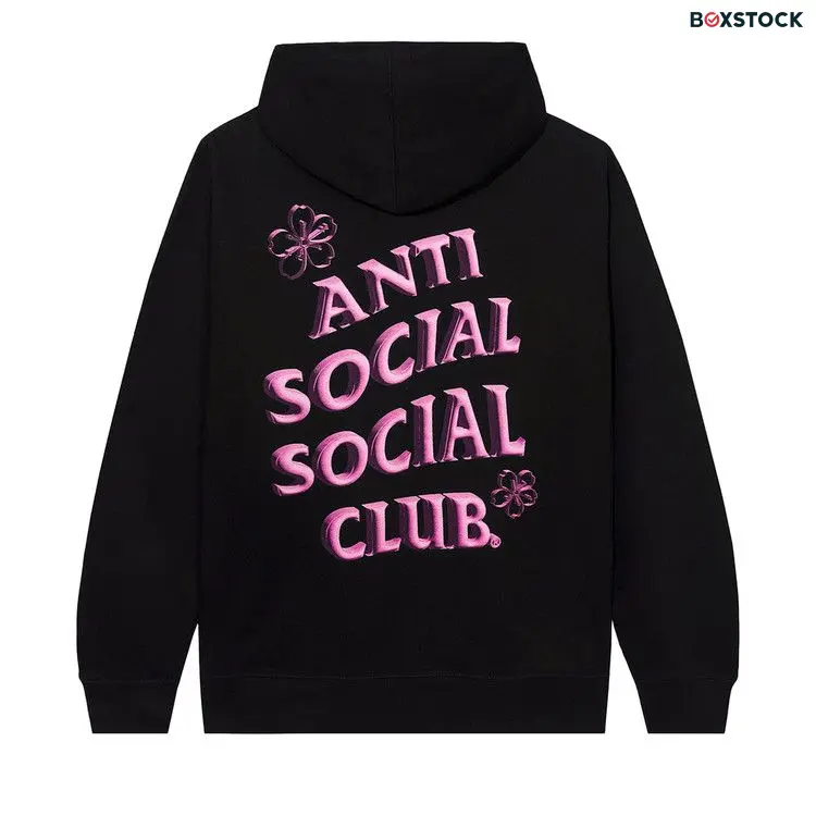 Anti Social Social Club Coral Crush Zip Hoodie 'Black' Fall/Winter 2022