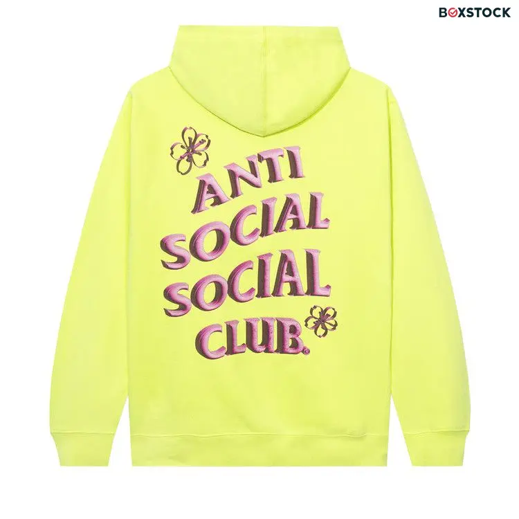 Anti Social Social Club Coral Crush Zip Hoodie 'Yellow' Fall/Winter 2022