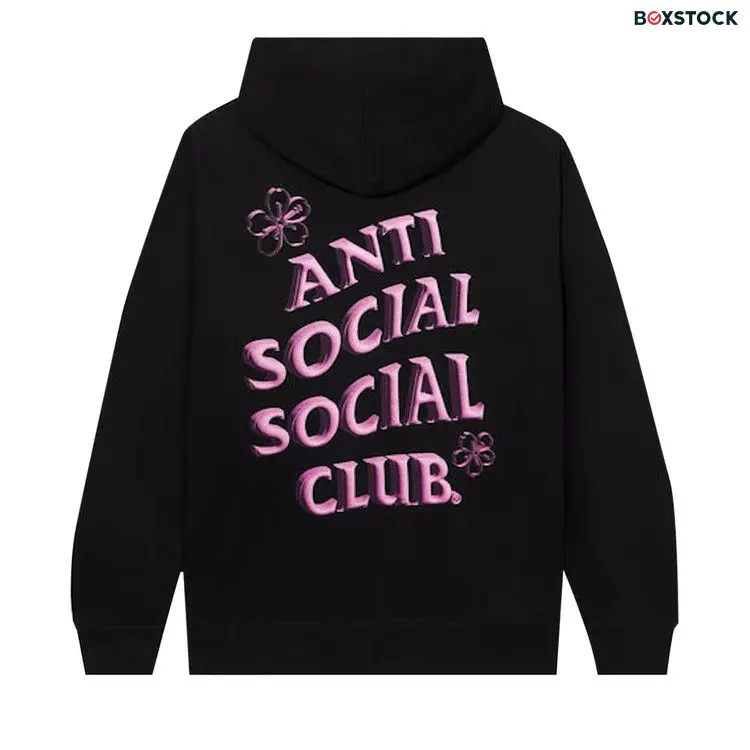 Anti Social Social Club Coral Crush Zip Up Hoodie 'Black' Fall/Winter 2022 0657-1FW220319CCZUH-BLAC