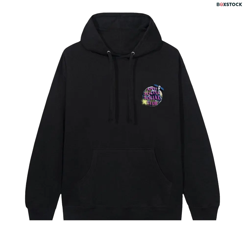 anti social social club Anti Social Social Club Worldwide Hoodie 'Black'