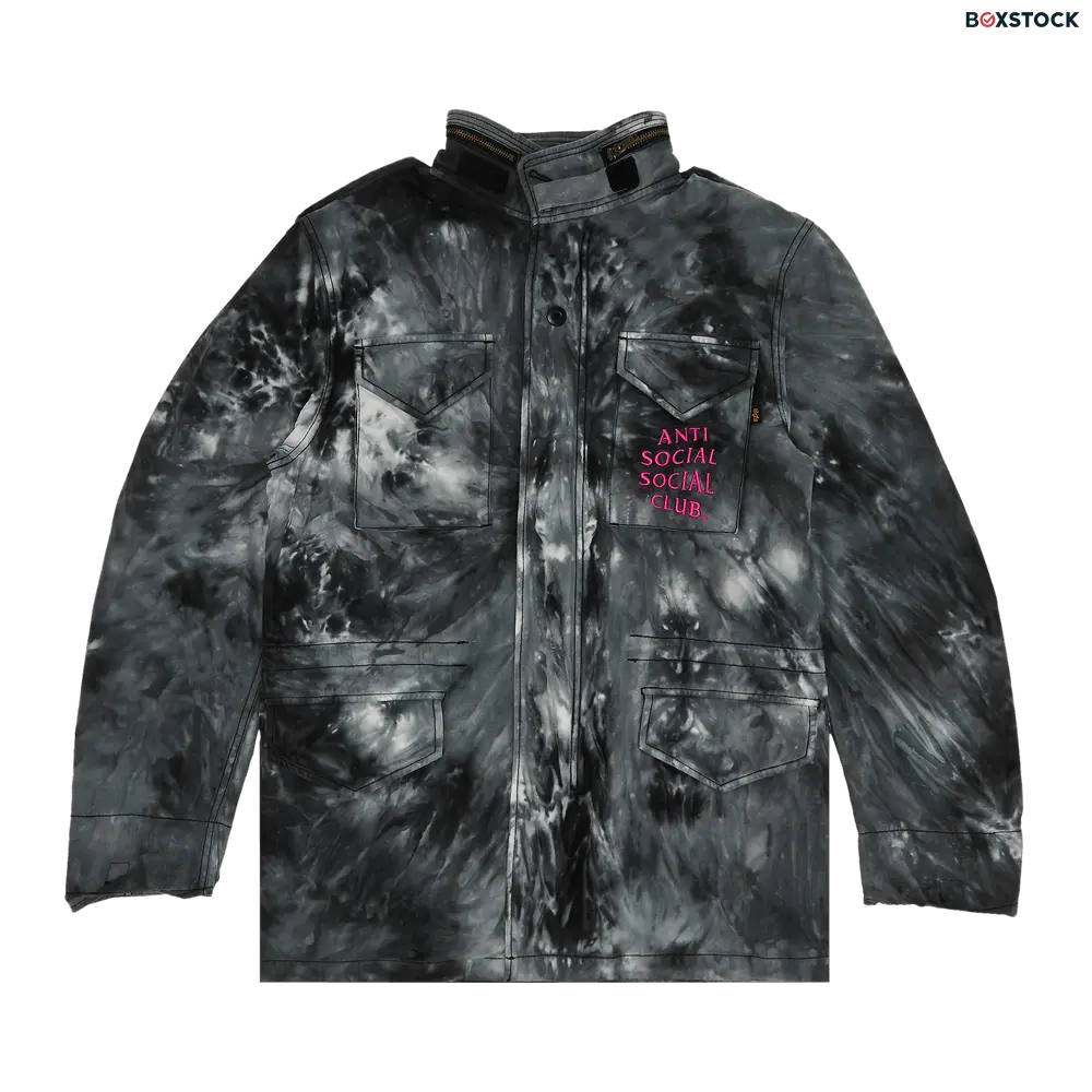 Anti Social Social Club x Alpha Industries M65 Jacket 'Tie Dye Black' Fall/Winter 2021