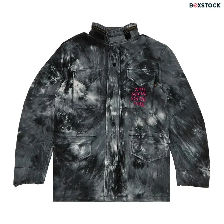 Anti Social Social Club x Alpha Industries M65 Jacket 'Tie Dye Black' Fall/Winter 2021