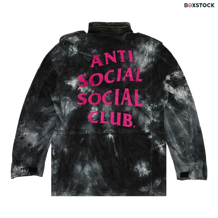 Anti Social Social Club x Alpha Industries M65 Jacket 'Tie Dye Black' Fall/Winter 2021