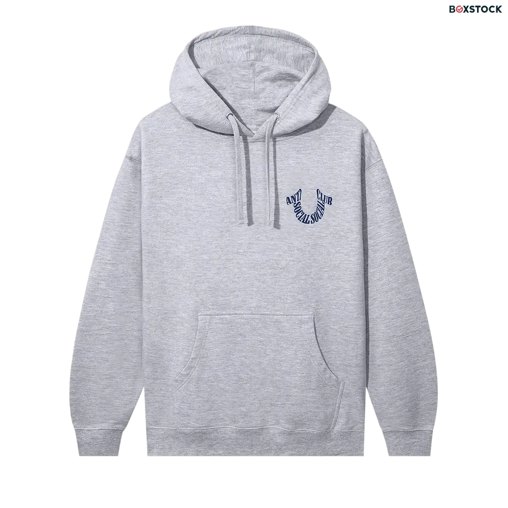 anti social social club Anti Social Social Club x True Religion Anti-Truth Hoodie 'Ath Heather' Grey