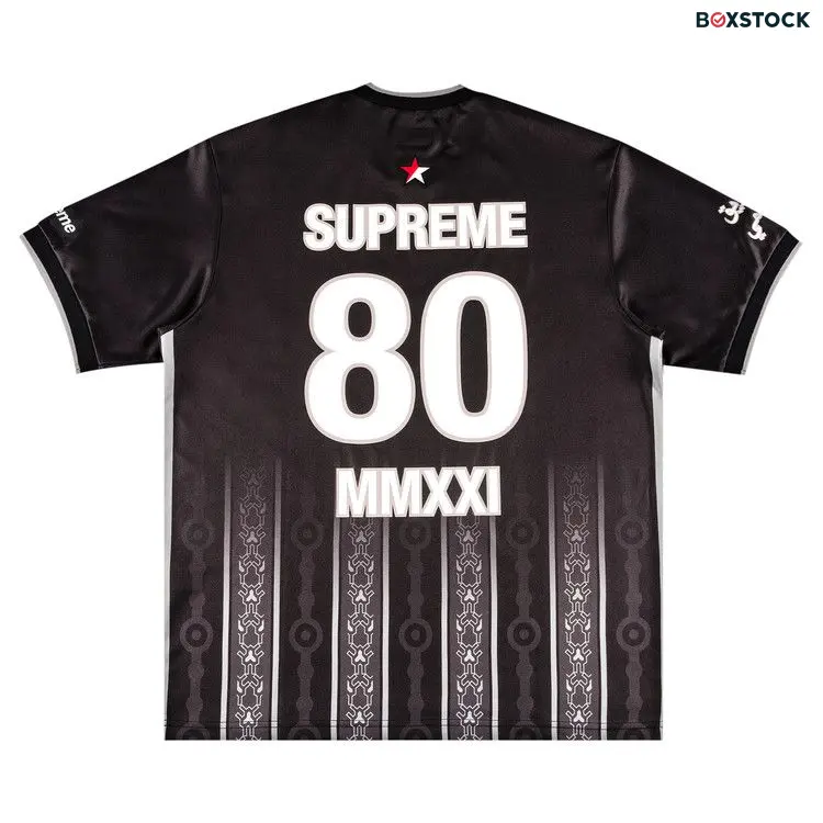 Supreme Arabic Logo Soccer Jersey 'Black' Spring/Summer 2021