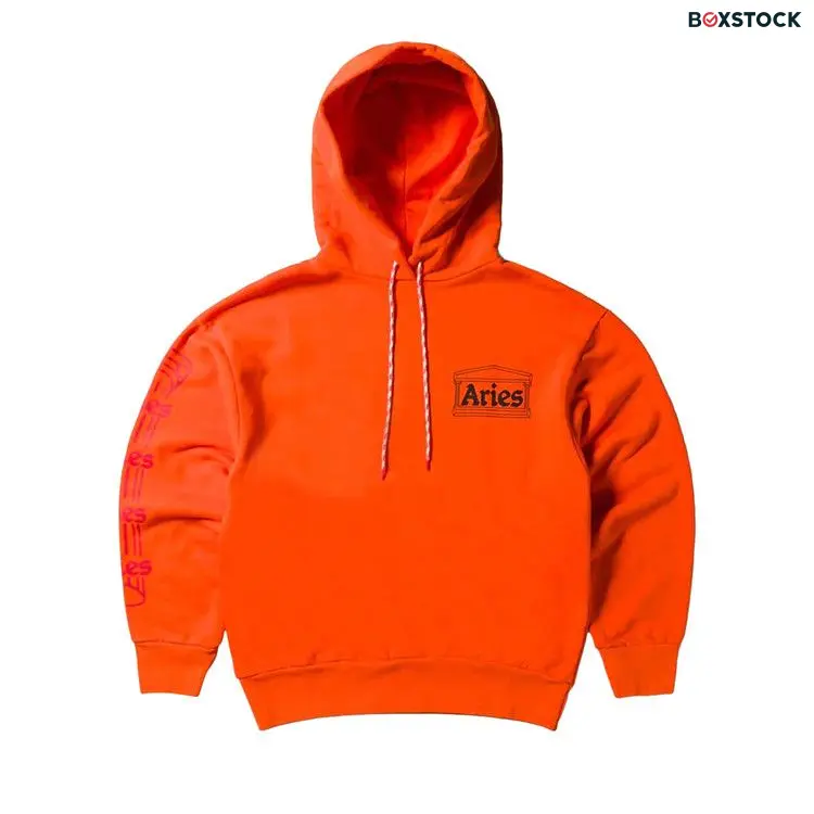 Aries Logo Print Hoodie 'Orange' Fall/Winter 2023