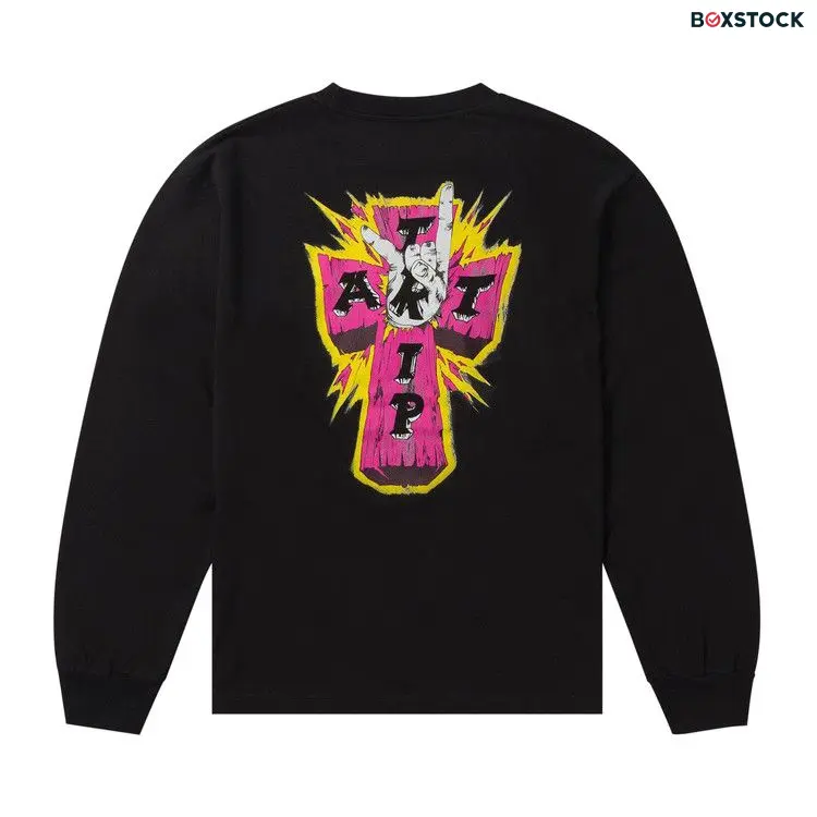 Aries Metal Trip Long-Sleeve Tee 'Black' Fall/Winter 2023