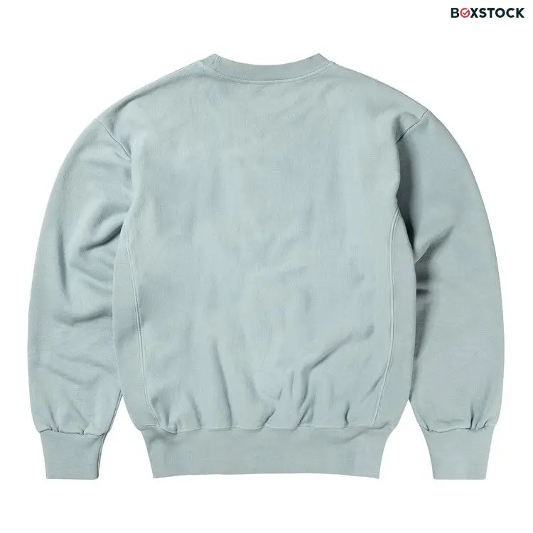 Aries Sunbleached Cross Grain Temple Sweatshirt 'Grey/Blue'