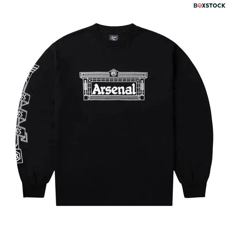 Aries x Arsenal Highbury Temple Long-Sleeve Tee 'Black' Fall/Winter 2024