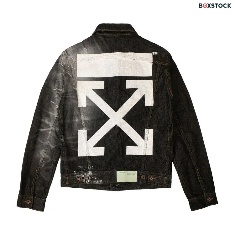 Off-White ArrSlim Denim Jacket 'Black' Fall/Winter 2019