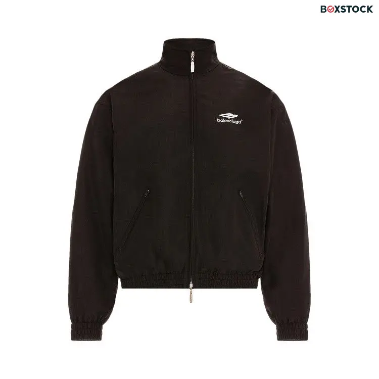 Balenciaga 3B Sports Icon Small Fit Tracksuit Jacket 'Black' Fall/Winter 2022