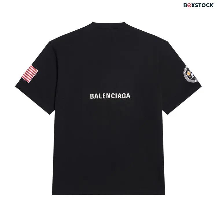Balenciaga Boxy T-Shirt 'Black/White' Fall/Winter 2021