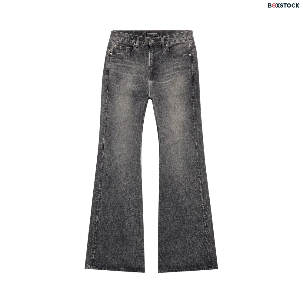 Balenciaga Flared Pants 'Wash Black/Marigold' Spring/Summer 2024