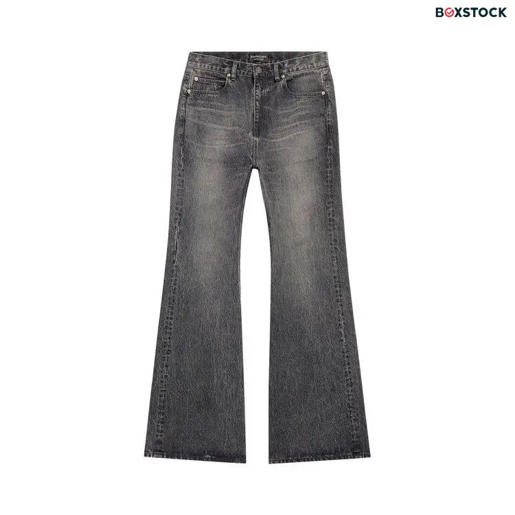 Balenciaga Flared Pants 'Wash Black/Marigold' Spring/Summer 2024