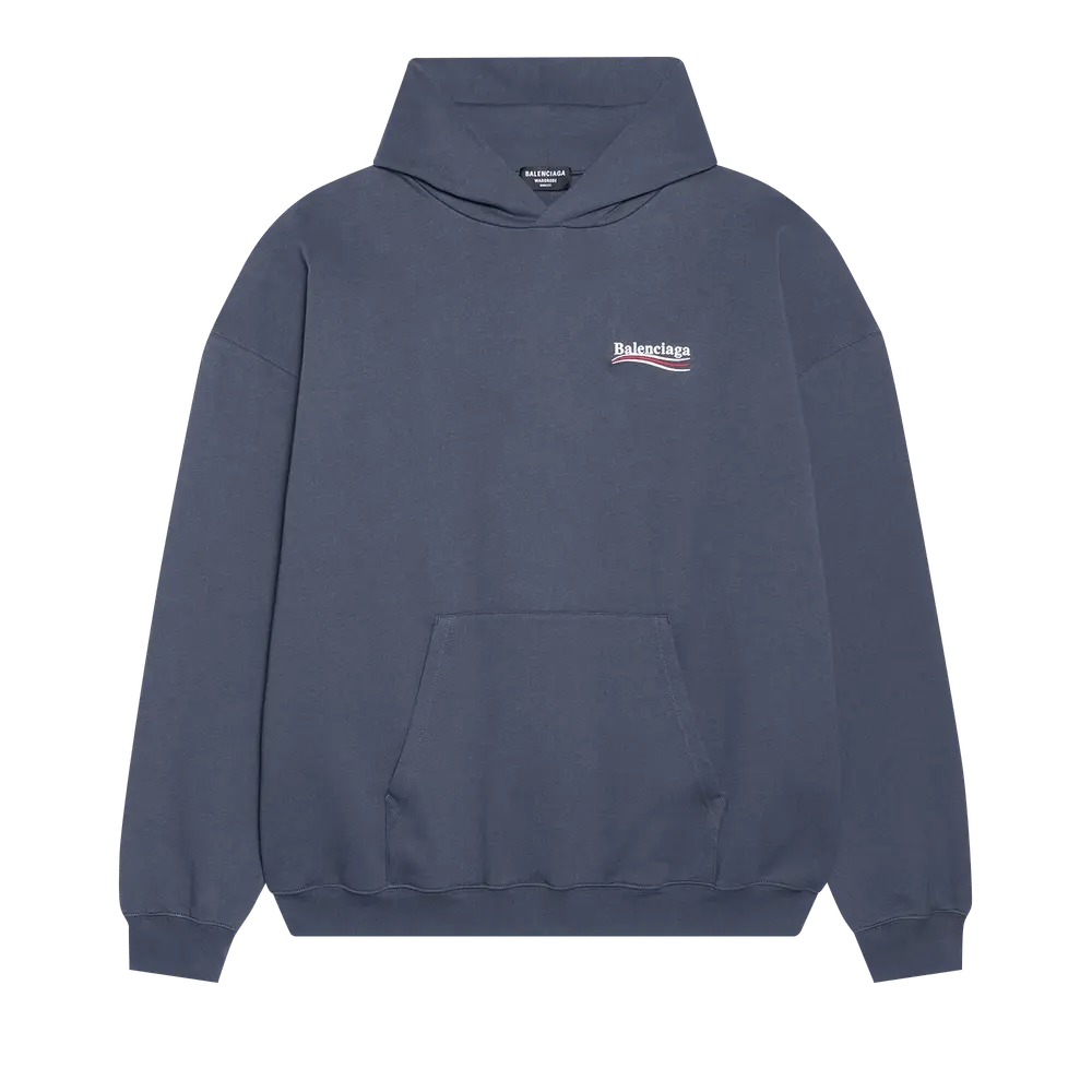 Balenciaga Political Campaign Hoodie Large Fit 'Grey' Spring/Summer 2022