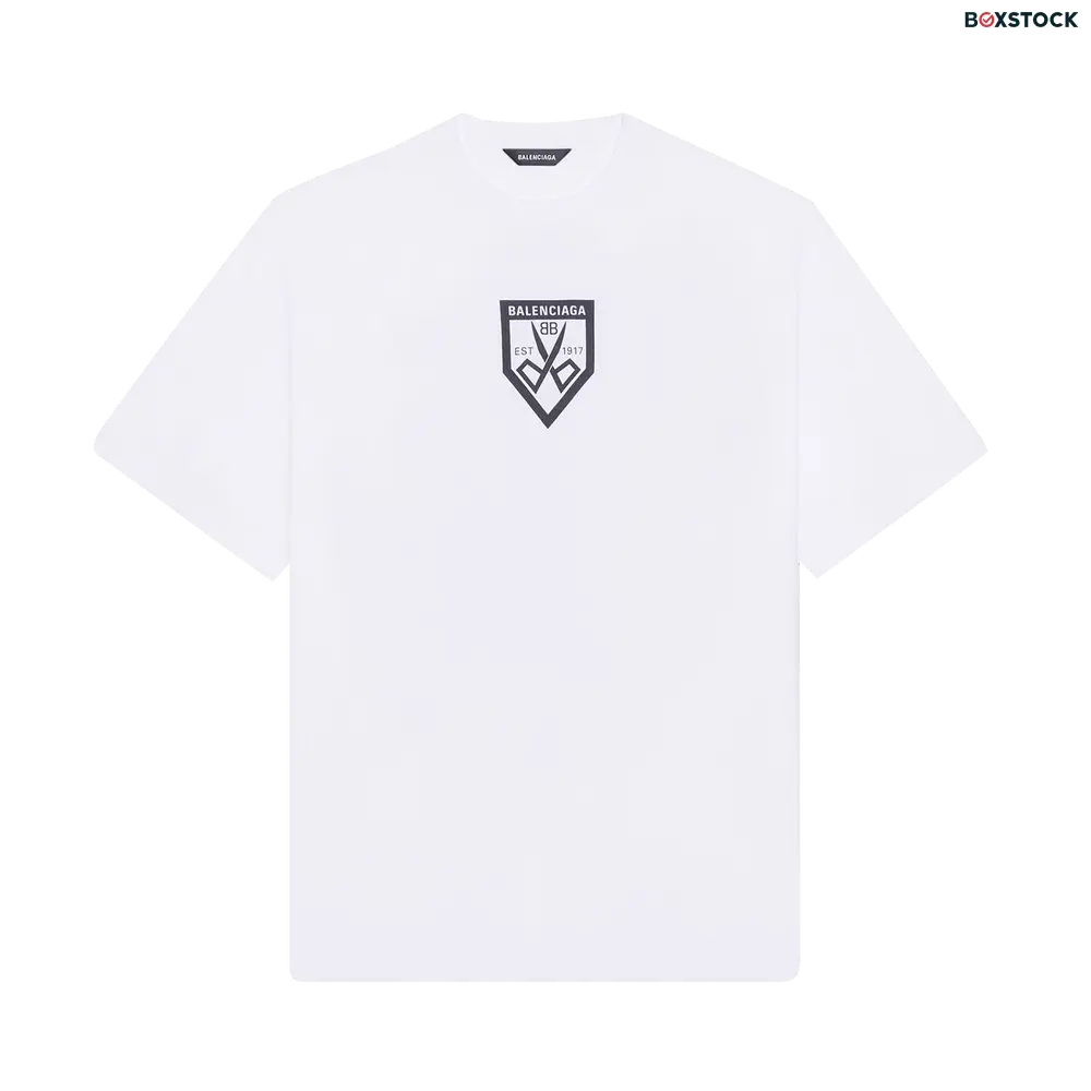Balenciaga Scissors Flatground T-Shirt 'White/Black' Spring/Summer 2021