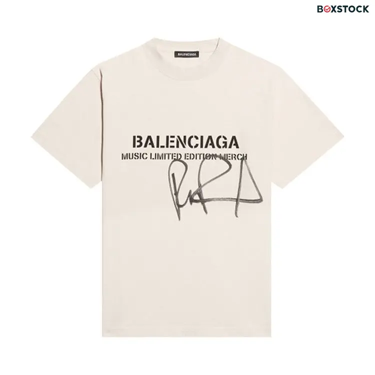 Balenciaga x RuPaul Small Fit Tee 'Chalky White/Washed Black' Fall/Winter 2021