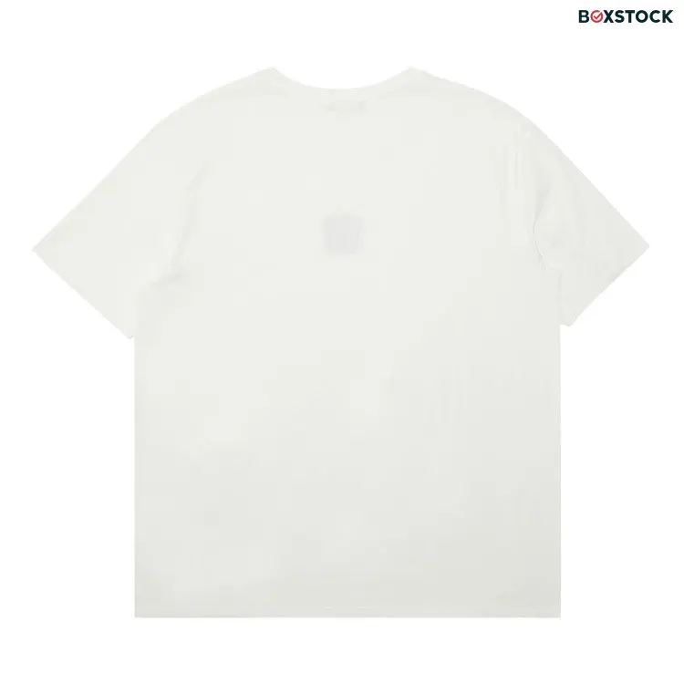 Balmain Bulky Fit PB T-Shirt 'Blanc/Bleu Moyen/Rouge Vif' White Pre-Fall 2023