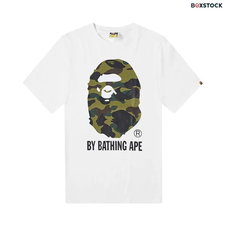 BAPE 1st Camo By Bathing Ape Tee 'White/Green' Fall/Winter 2022