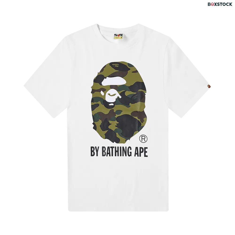 BAPE 1st Camo By Bathing Ape Tee 'White/Green' Fall/Winter 2022