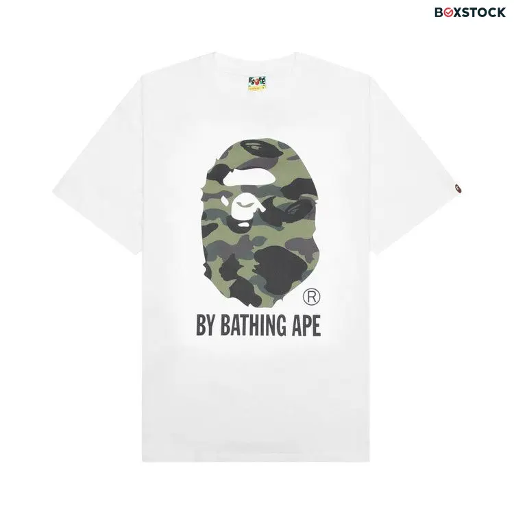 BAPE 1st Camo By Bathing Ape Tee 'White/Green' Fall/Winter 2023