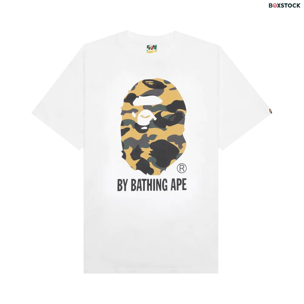 BAPE 1st Camo by Bathing Ape Tee 'White/Yellow' Fall/Winter 2023