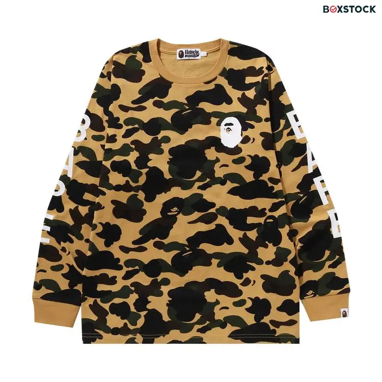 BAPE 1st Camo Long-Sleeve Tee 'Yellow'