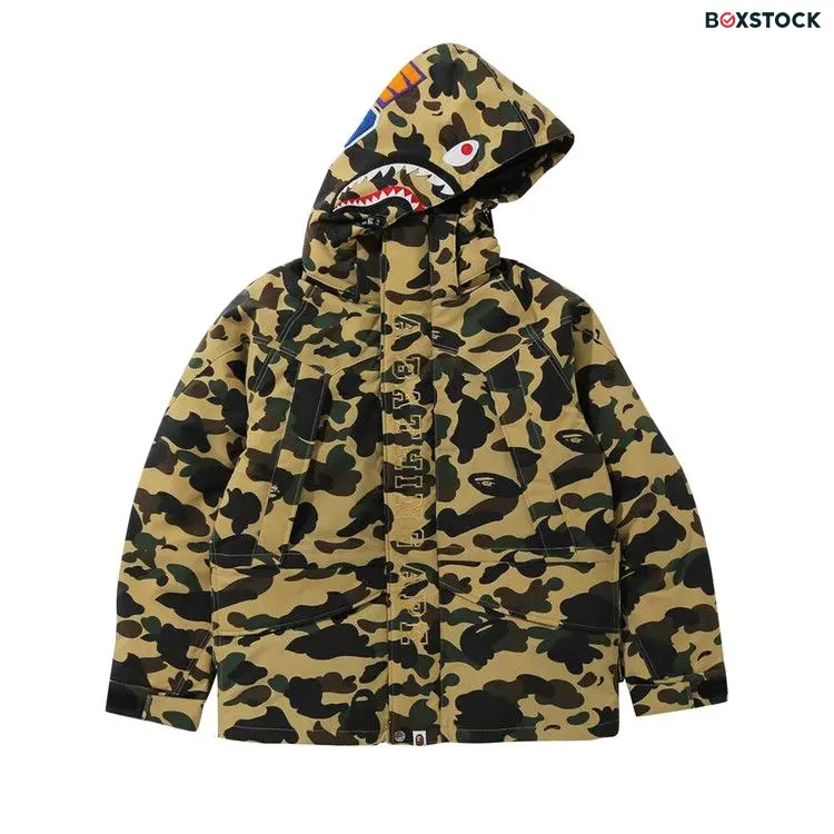 BAPE 1st Camo Snowboard Down Jacket 'Yellow' Fall/Winter 2021