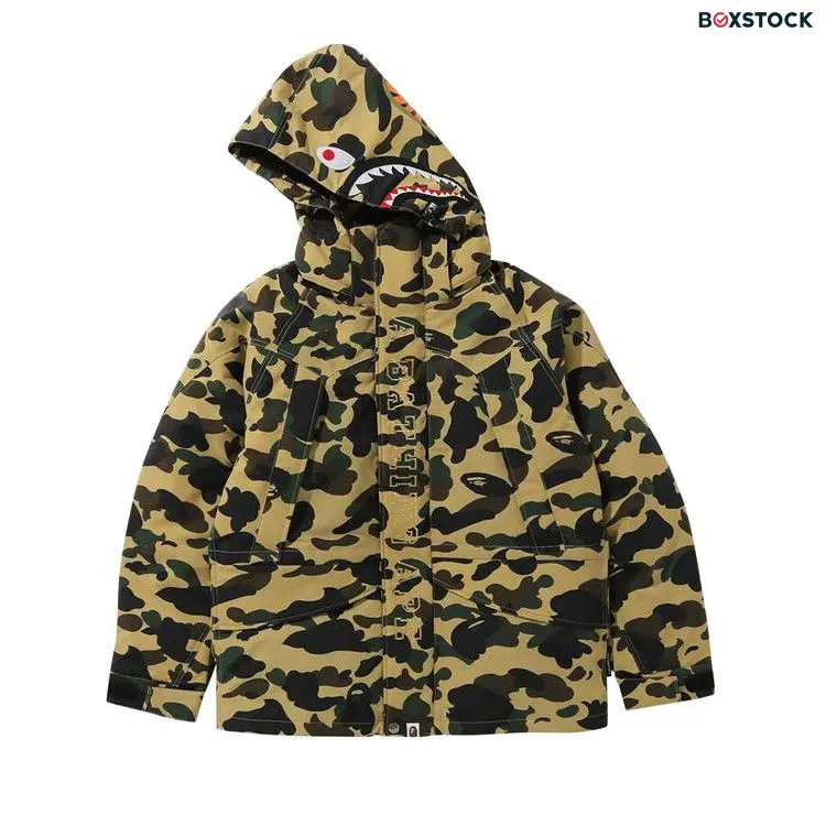 BAPE 1st Camo Snowboard Down Jacket 'Yellow' Fall/Winter 2021