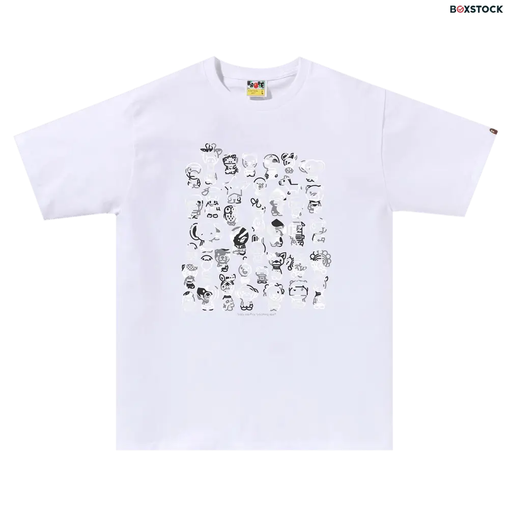 bape BAPE ABC Camo A To Z Tee 'White/Grey' Spring/Summer 2024