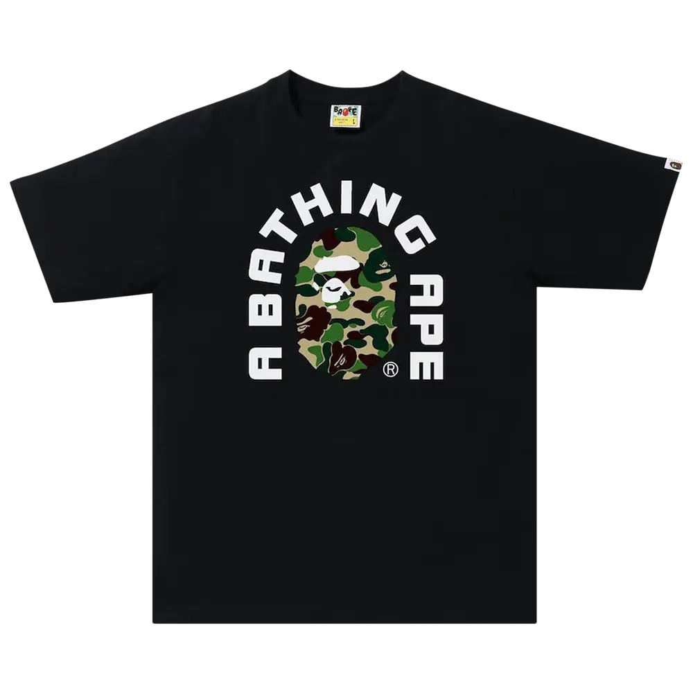 BAPE ABC Camo College 2020 Tee 'Black/Green' Spring/Summer 2020