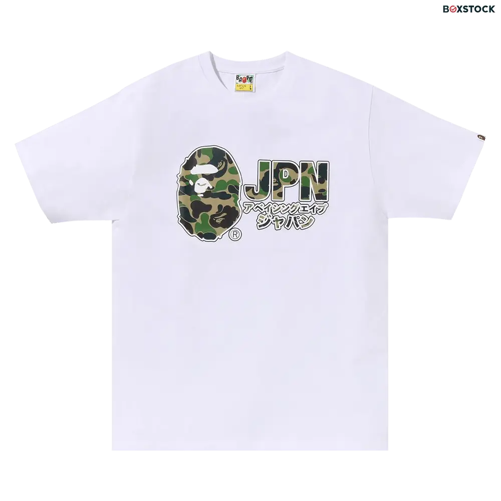 BAPE ABC Camo Jpn Katakana Tee 'White' Spring/Summer 2024
