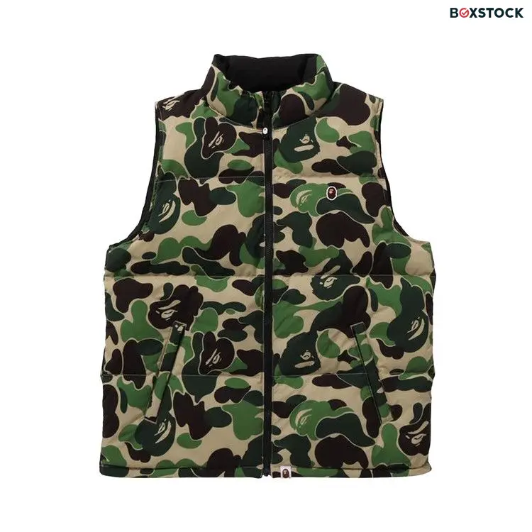 BAPE ABC Camo Reversible Down Vest 'Green' Fall/Winter 2023