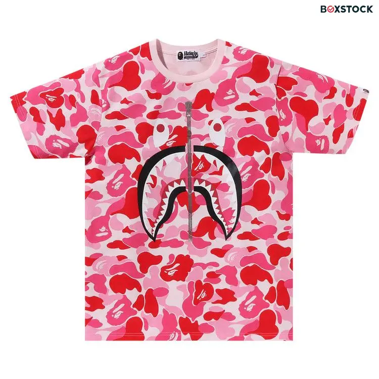 BAPE ABC Camo Shark Tee 'Pink'