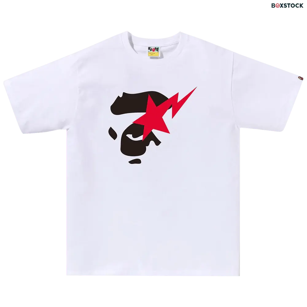 bape BAPE Ape Face Sta Tee 'White' Spring/Summer 2024