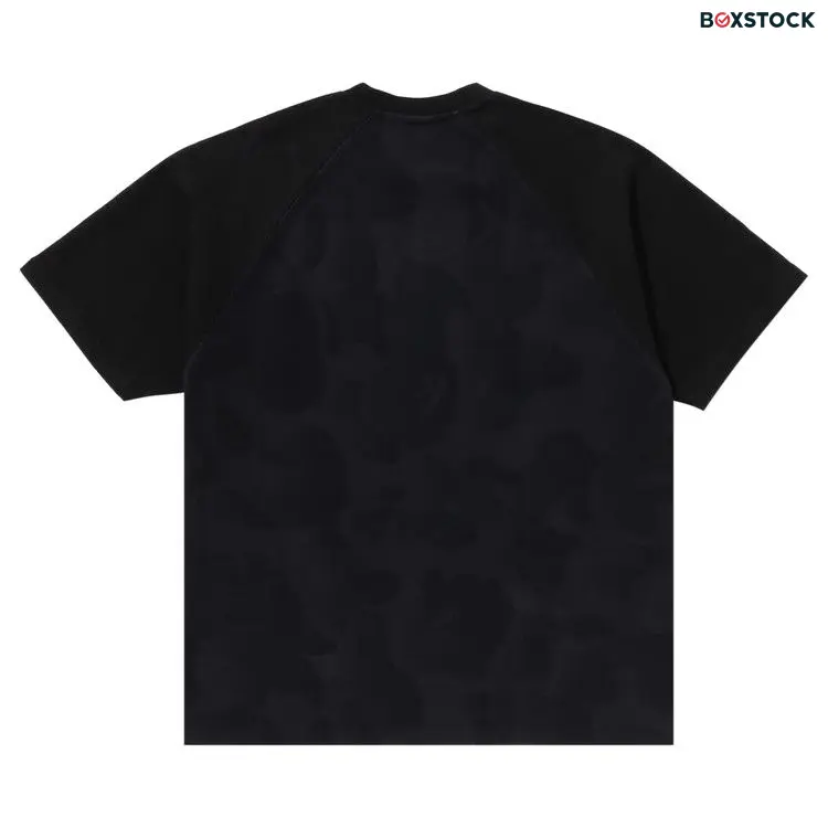 BAPE Bathing Ape Raglan Sleeve Relaxed Fit Tee 'Black'