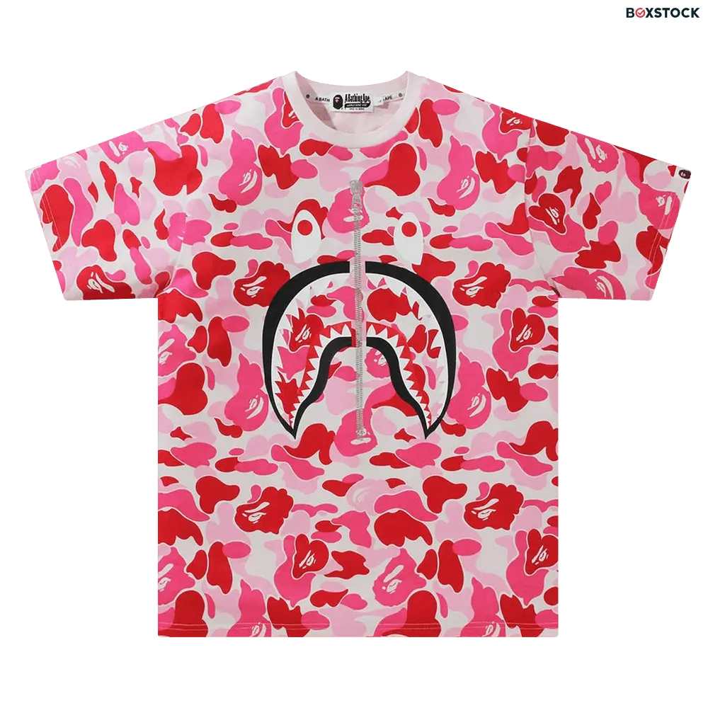 BAPE Big ABC Camo Shark Tee 'Pink' Fall/Winter 2021