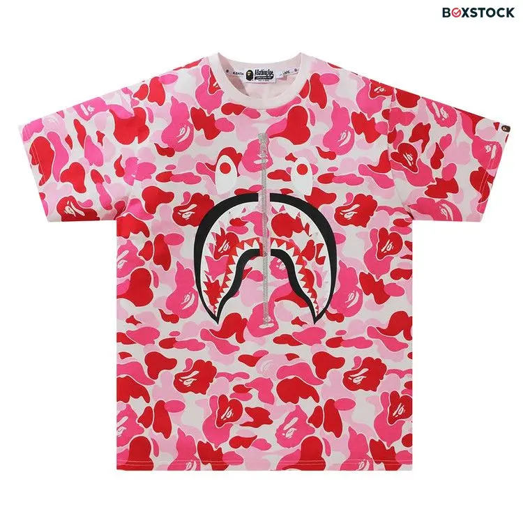 BAPE Big ABC Camo Shark Tee 'Pink' Fall/Winter 2021