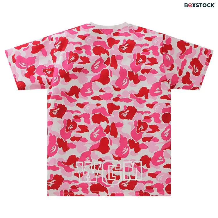 BAPE Big ABC Camo Shark Tee 'Pink' Fall/Winter 2021