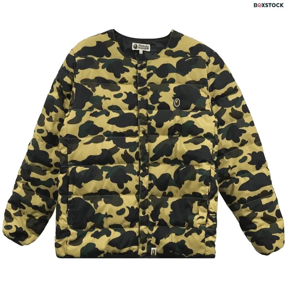 BAPE Camouflage Padded Jacket 'Yellow'