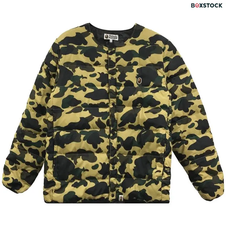 BAPE Camouflage Padded Jacket 'Yellow'