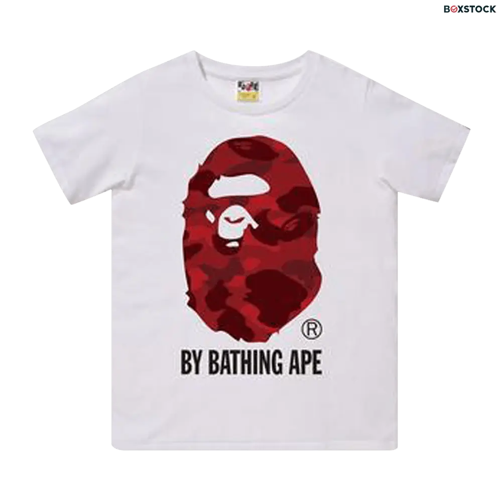BAPE Color Camo By Bathing Ape Tee 'White/Red'