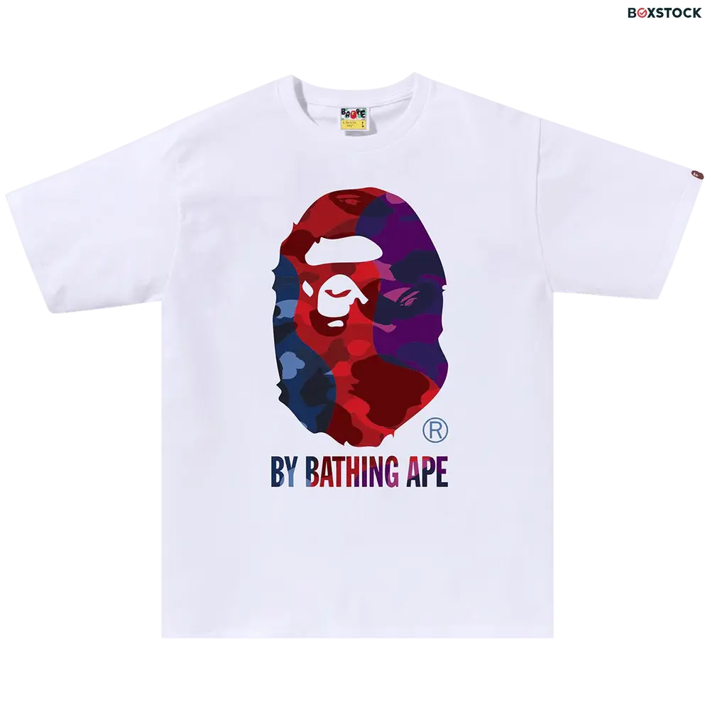 bape BAPE Color Camo Crazy By Bathing Ape Tee 'White' Spring/Summer 2023