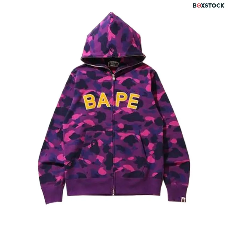 BAPE Color Camo Full Zip Hoodie 'Purple' Fall/Winter 2021